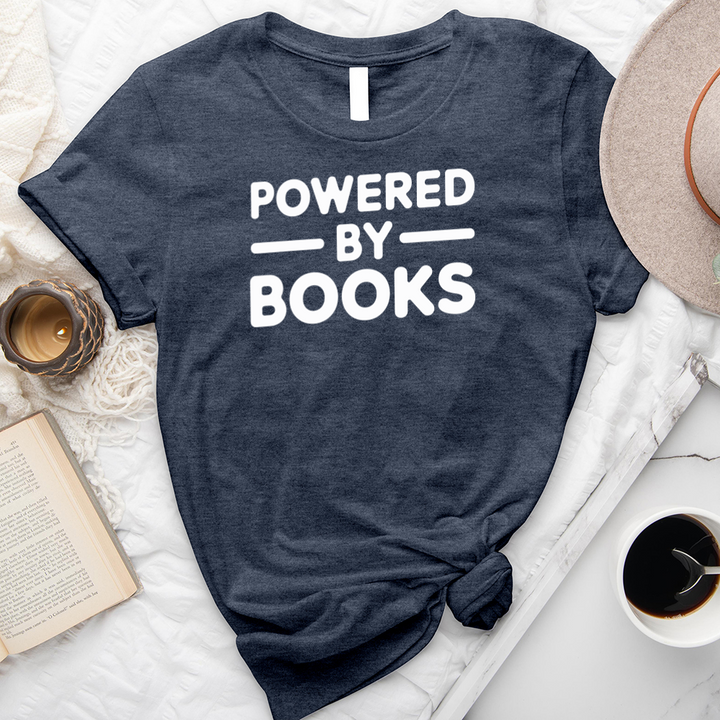 powered by books unisex tee