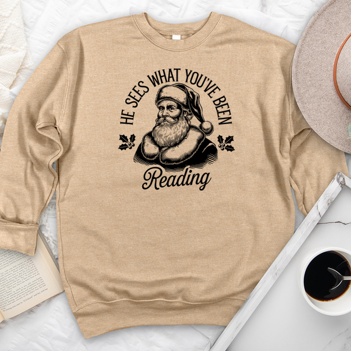 he sees premium crewneck sweatshirt