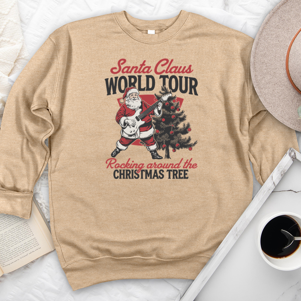 santa world tour premium crewneck sweatshirt