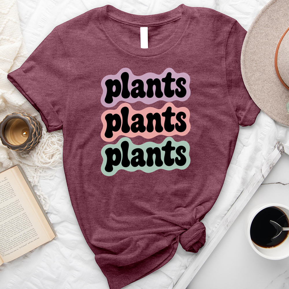 plants plants plants outline unisex tee