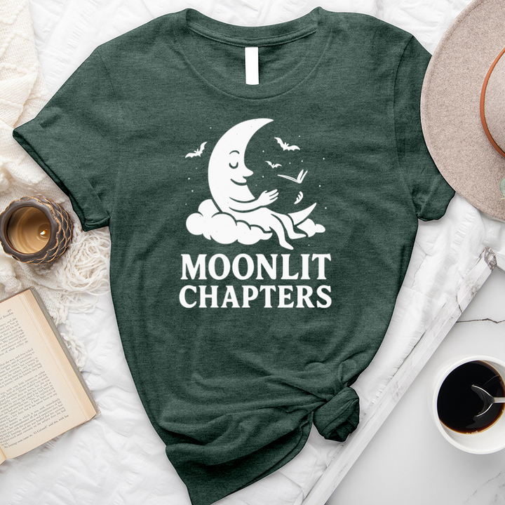 moonlit chapters unisex tee