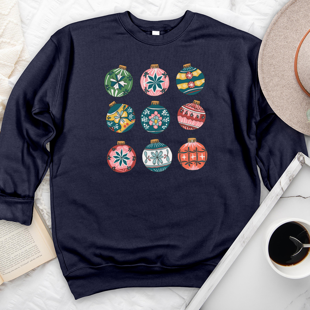 christmas ornaments premium crewneck sweatshirt