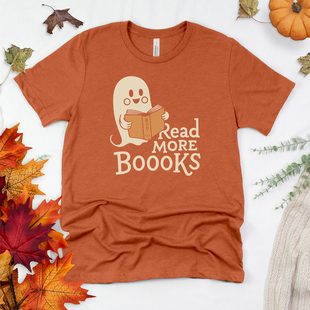 read more boooks period unisex tee