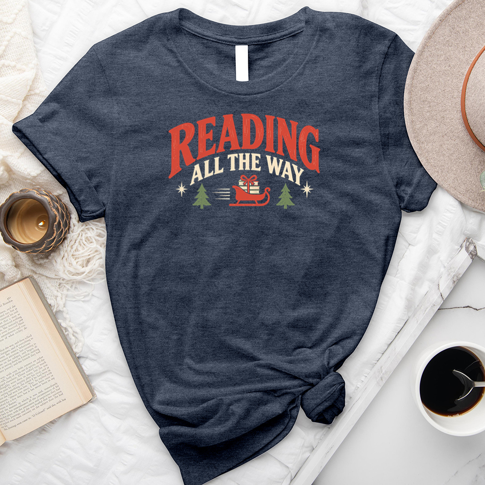 reading all the way unisex tee