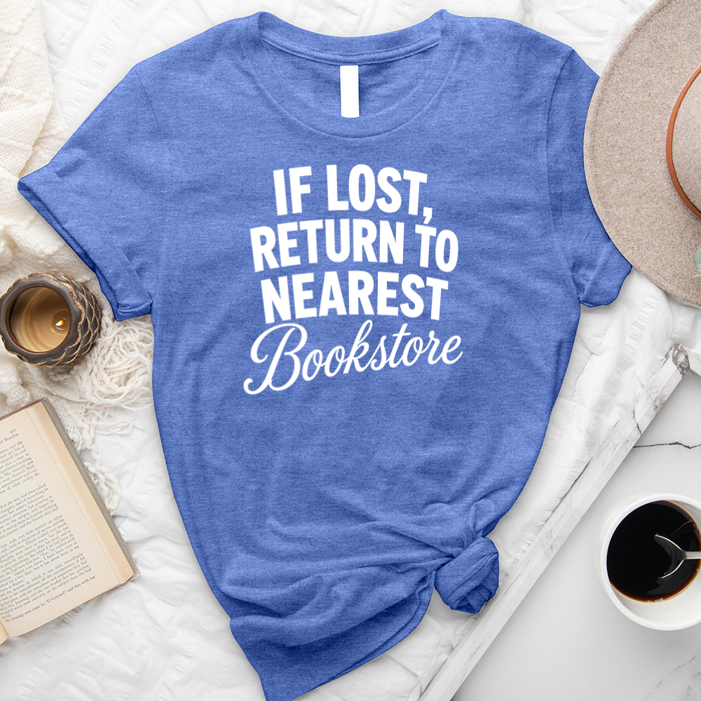 return to bookstore unisex tee