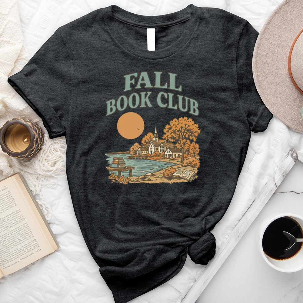 coastal fall book club unisex tee
