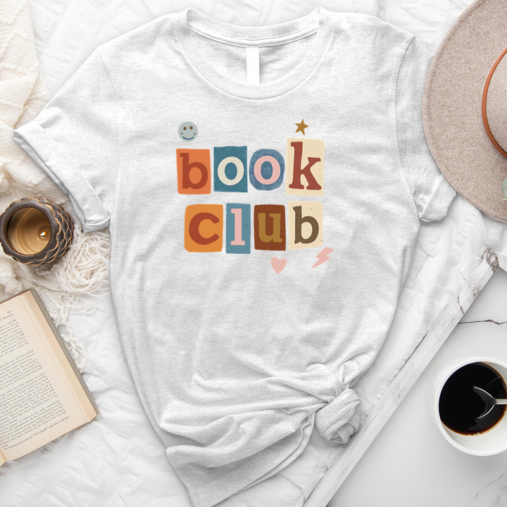 book club collage unisex tee