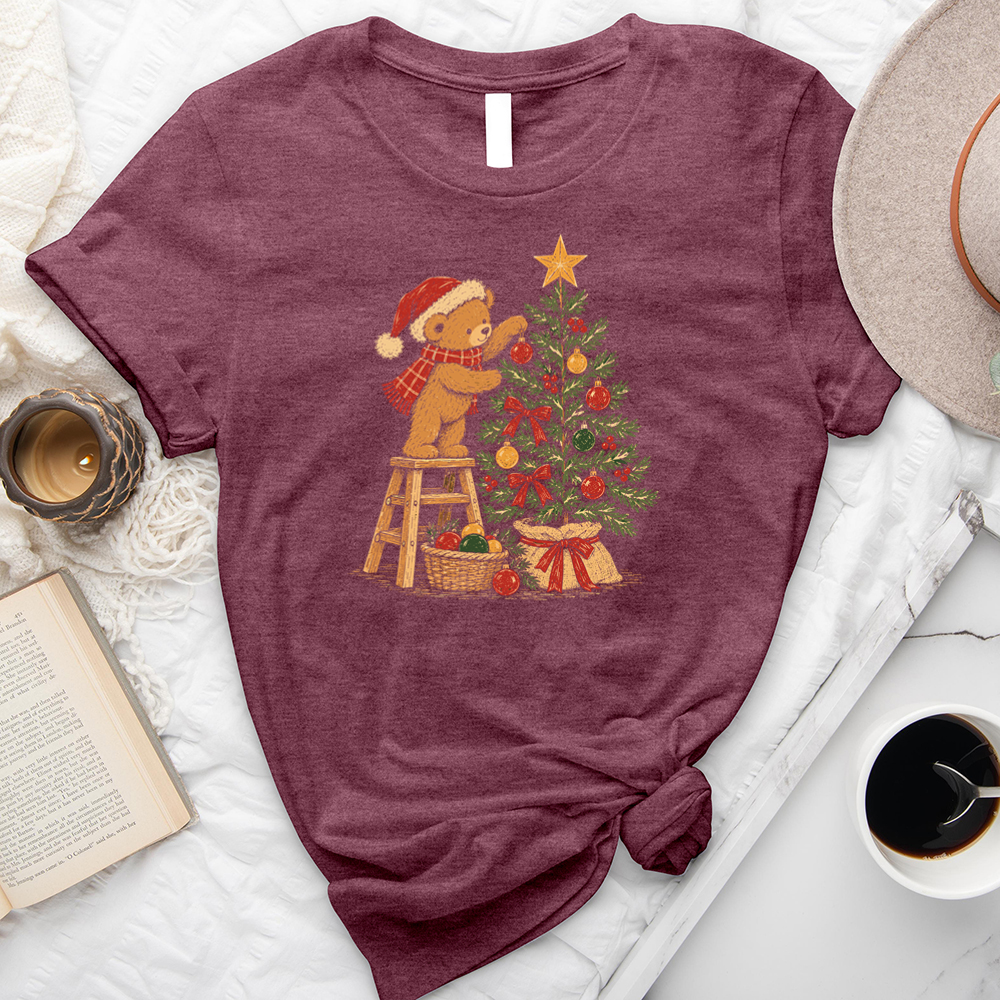 christmas bear unisex tee