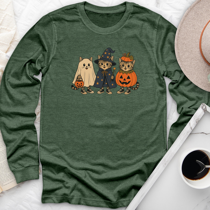 costume cats long sleeve unisex tee