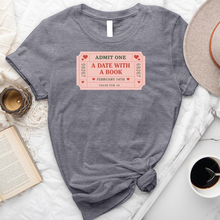 a date with a book unisex tee