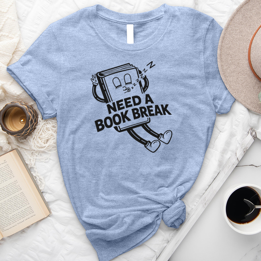 need a book break unisex tee