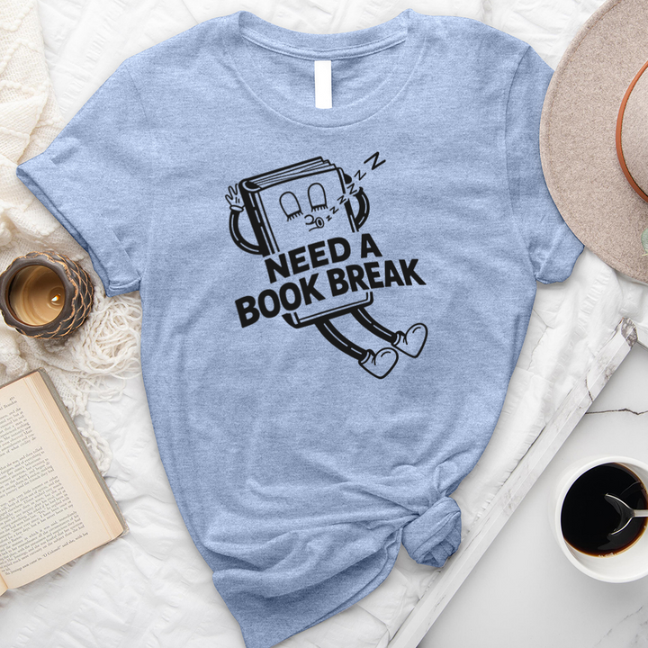 need a book break unisex tee