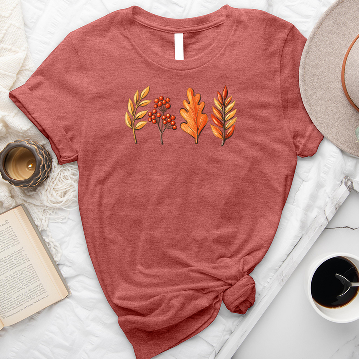 leaf row unisex tee