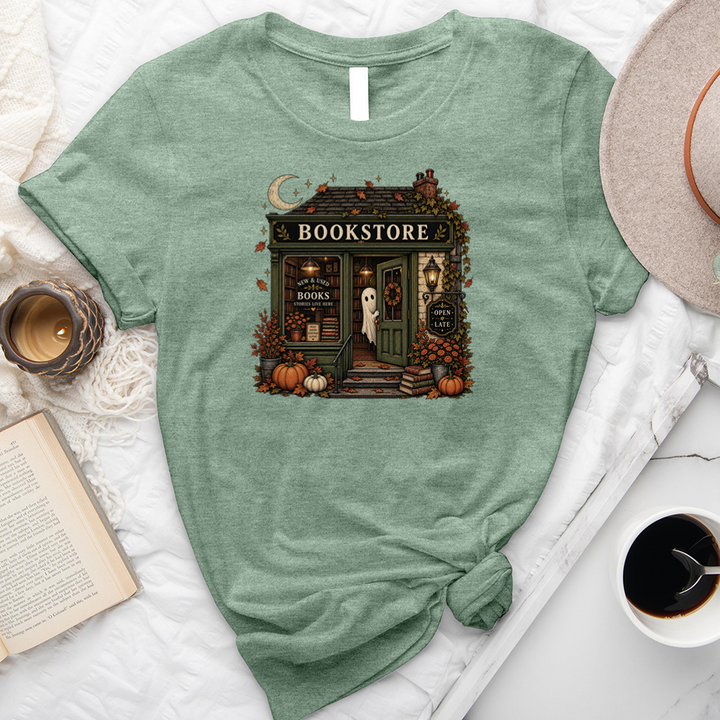 ghost bookstore unisex tee