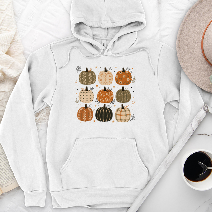 nine pattern pumpkins premium hoodie sweatshirt