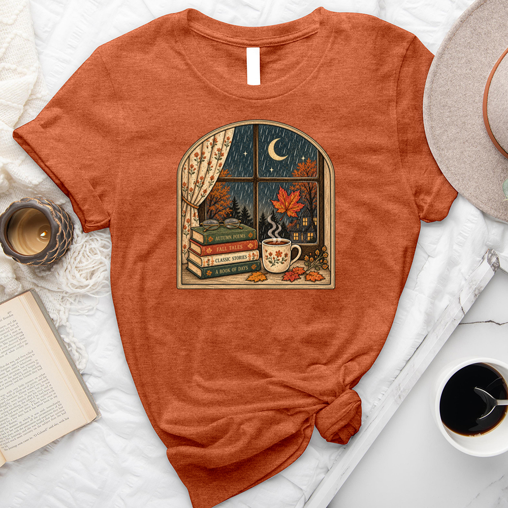 window into fall unisex tee