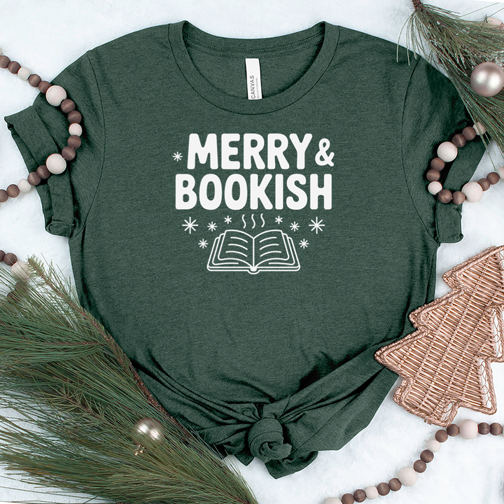 merry and bookish unisex tee