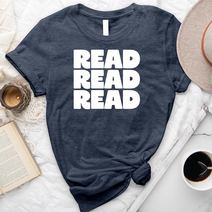 bold read read read unisex tee