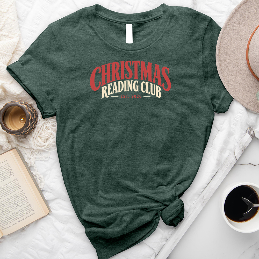 christmas reading club unisex tee
