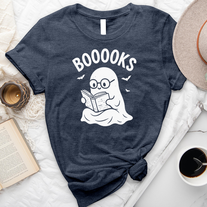 cute ghost reading booooks unisex tee