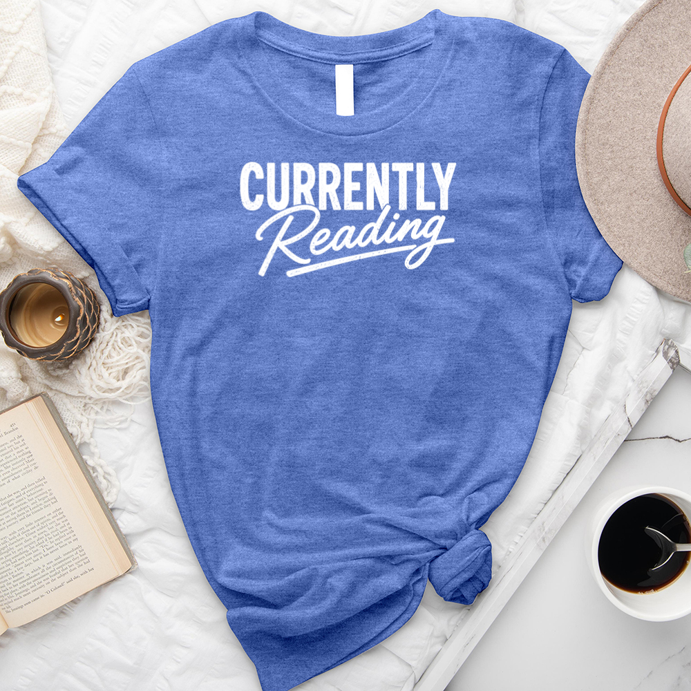 currently reading unisex tee