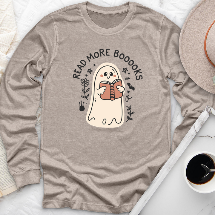 read more booooks blush long sleeve unisex tee