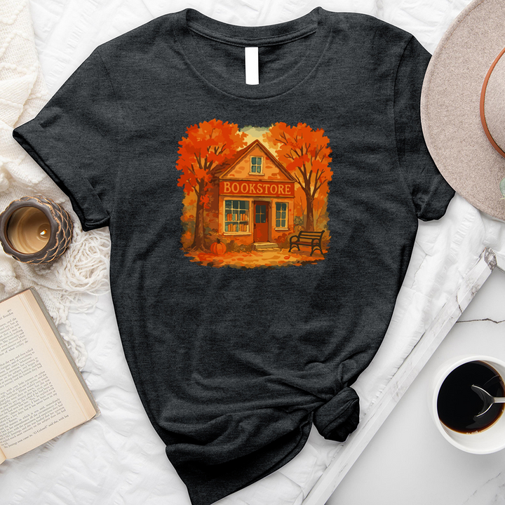 autumn bookstore unisex tee
