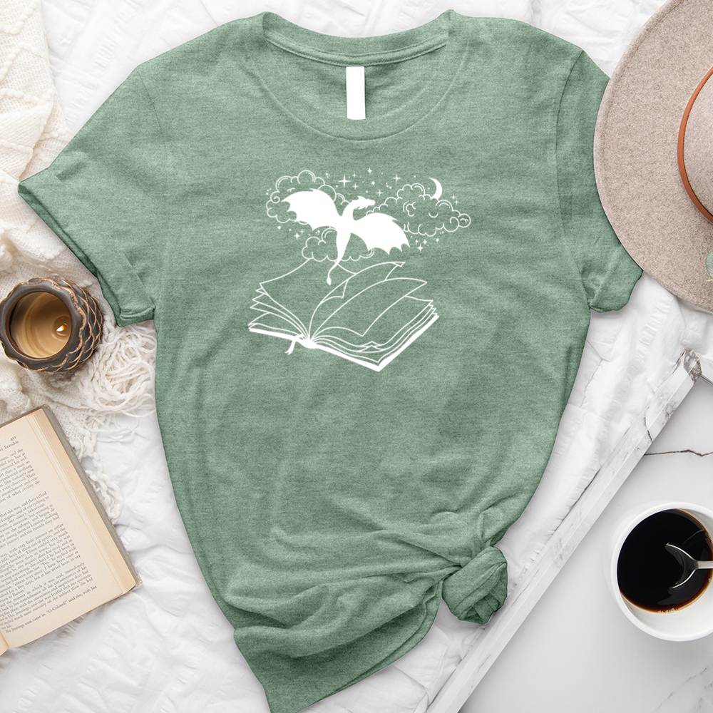 dragon book unisex tee