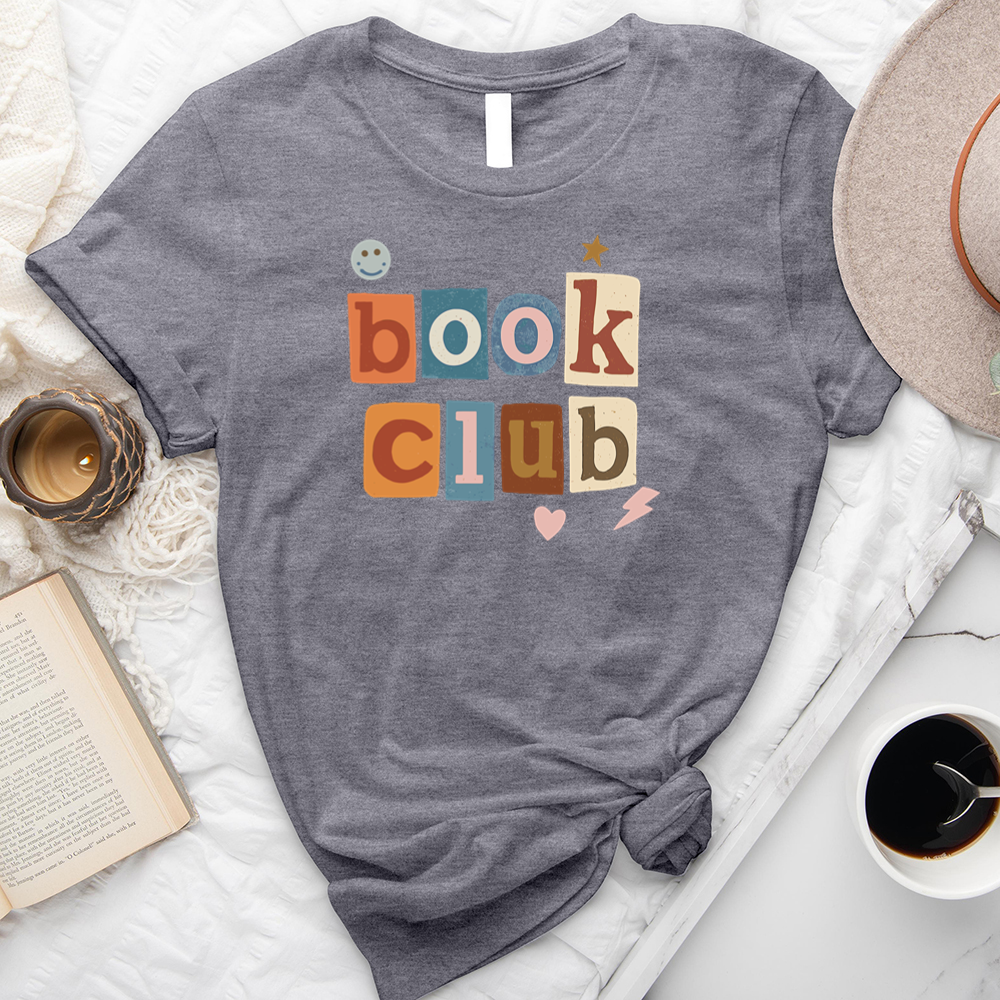 book club collage unisex tee