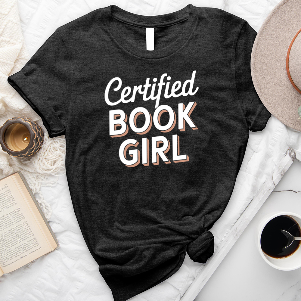 certified book girl unisex tee