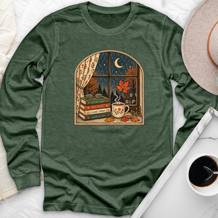 window into fall unisex long sleeve tee