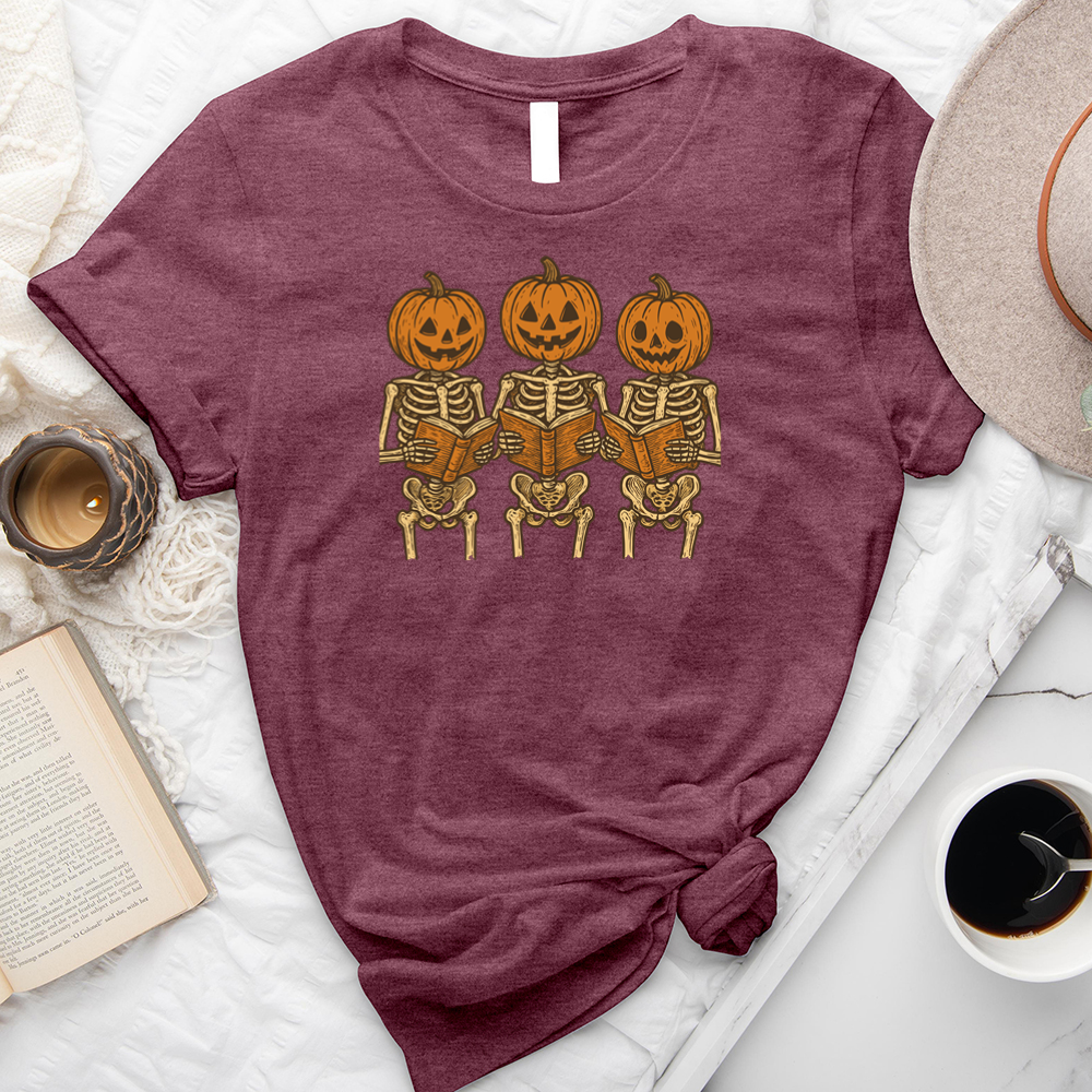 reading pumpkins unisex tee
