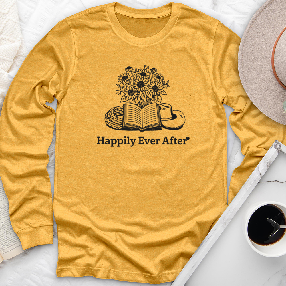 happily ever after long sleeve unisex tee