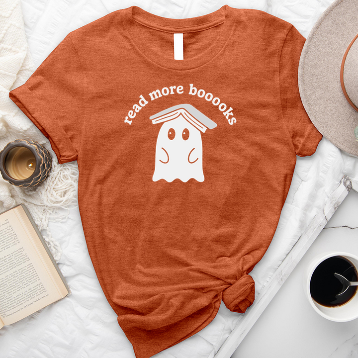 read more booooks ghost book hat unisex tee