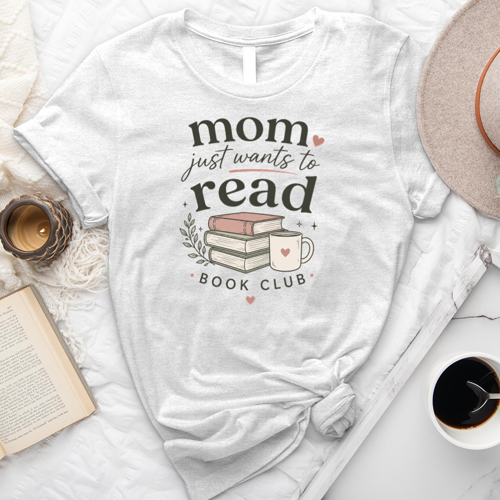 mom wants to read book club unisex tee
