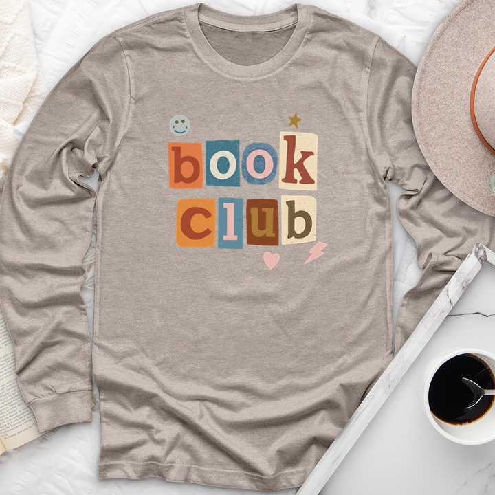 book club collage long sleeve unisex tee