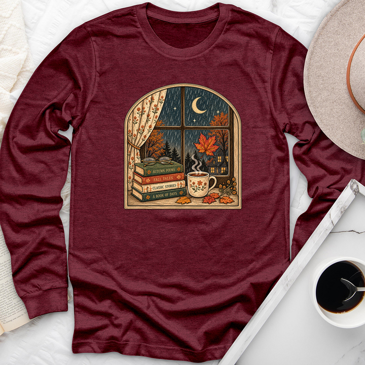 window into fall unisex long sleeve tee