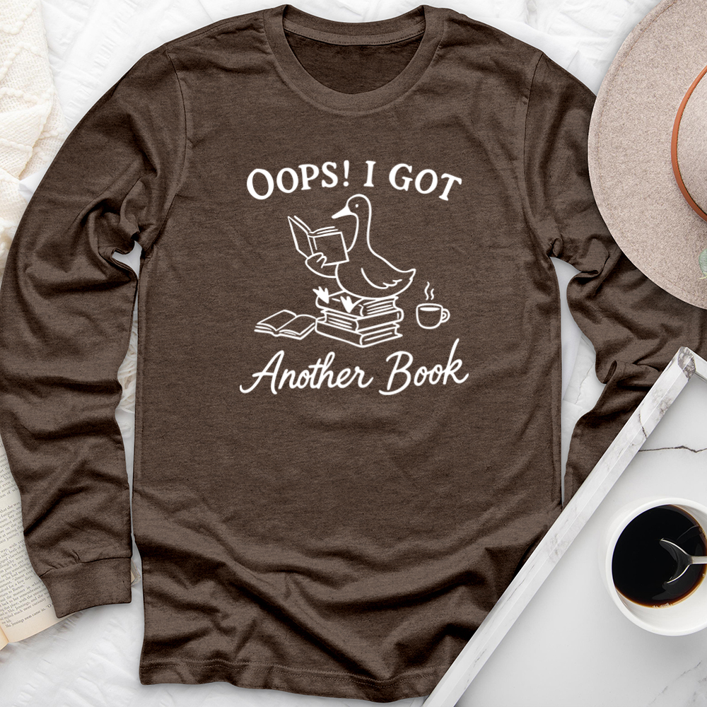 oops another book long sleeve unisex tee