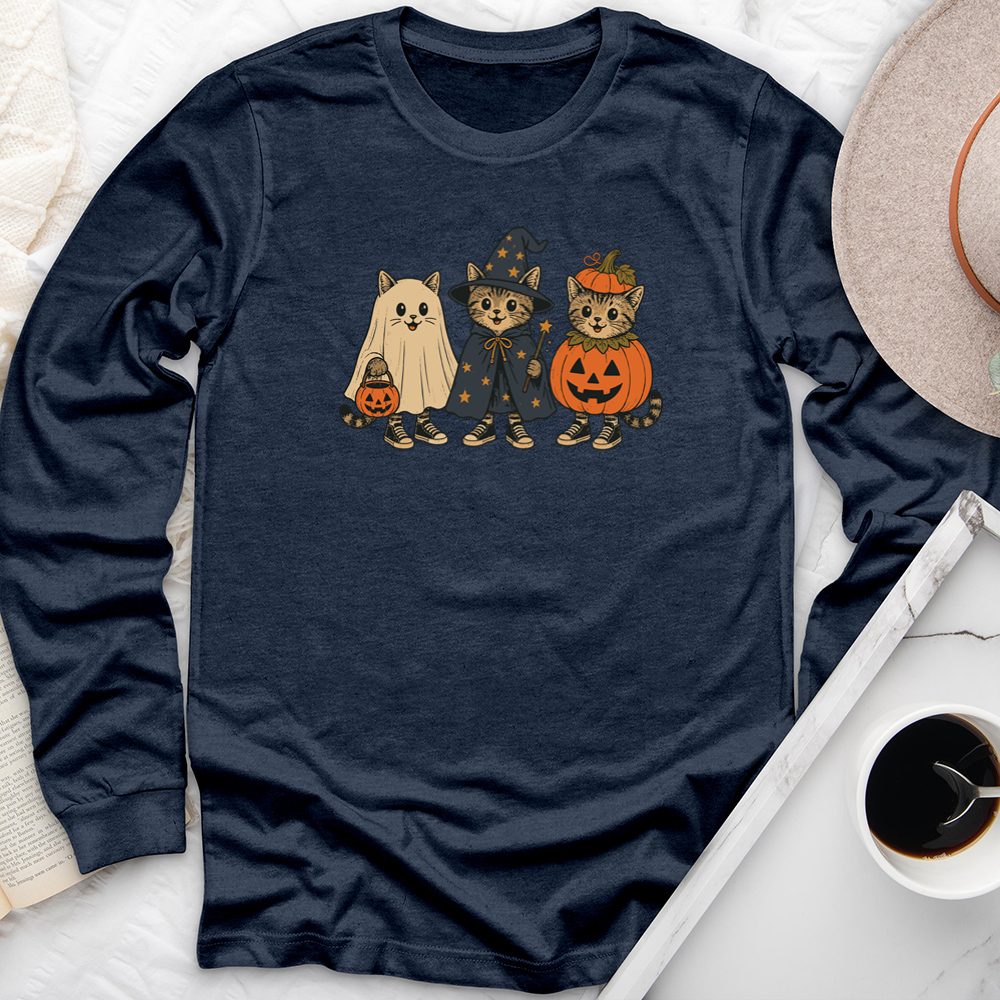 costume cats long sleeve unisex tee