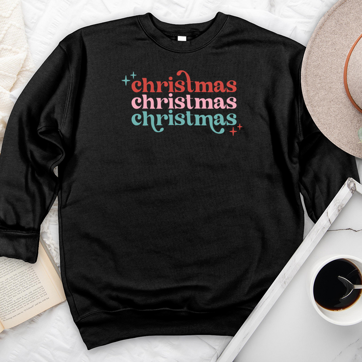 colorful christmas premium crewneck sweatshirt