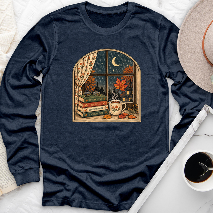 window into fall unisex long sleeve tee