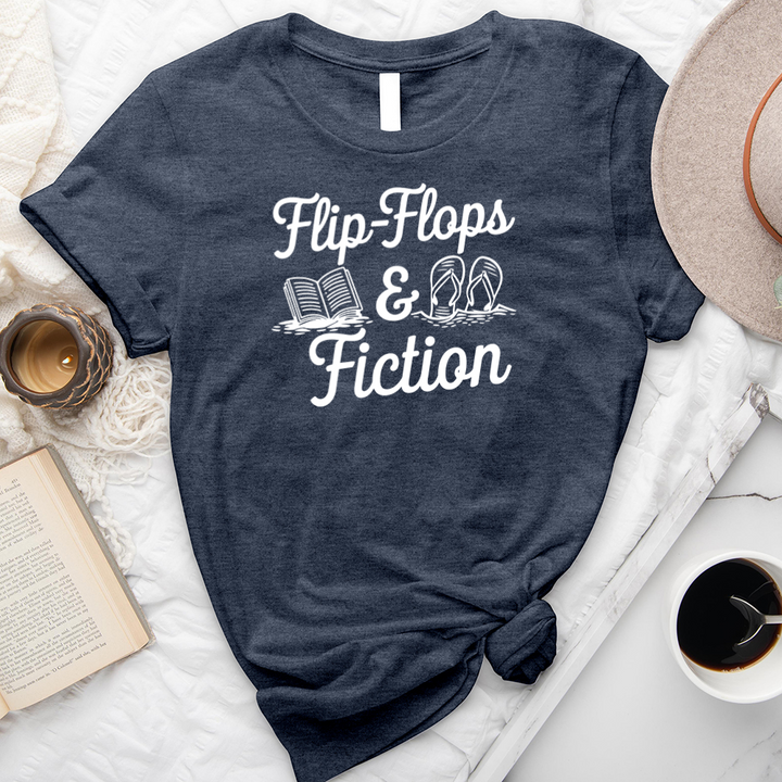 flip flops and fiction unisex tee