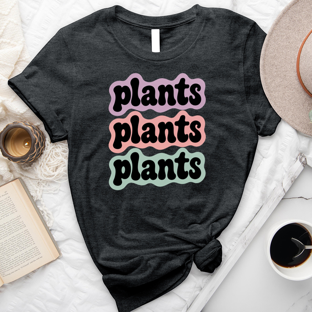 plants plants plants outline unisex tee