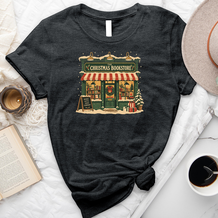 the christmas bookstore unisex tee