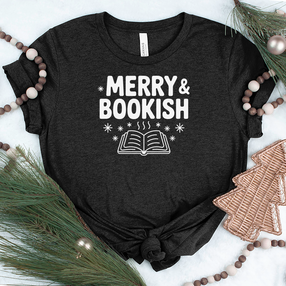 merry and bookish unisex tee