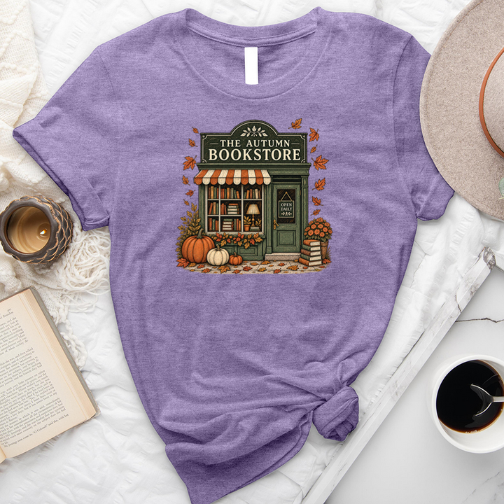 the autumn bookstore unisex tee