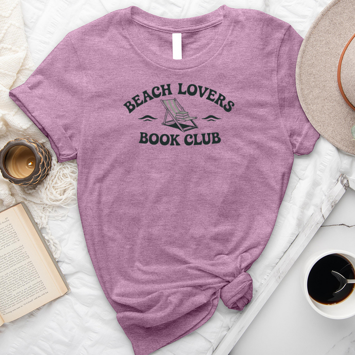 beach lovers book club unisex tee