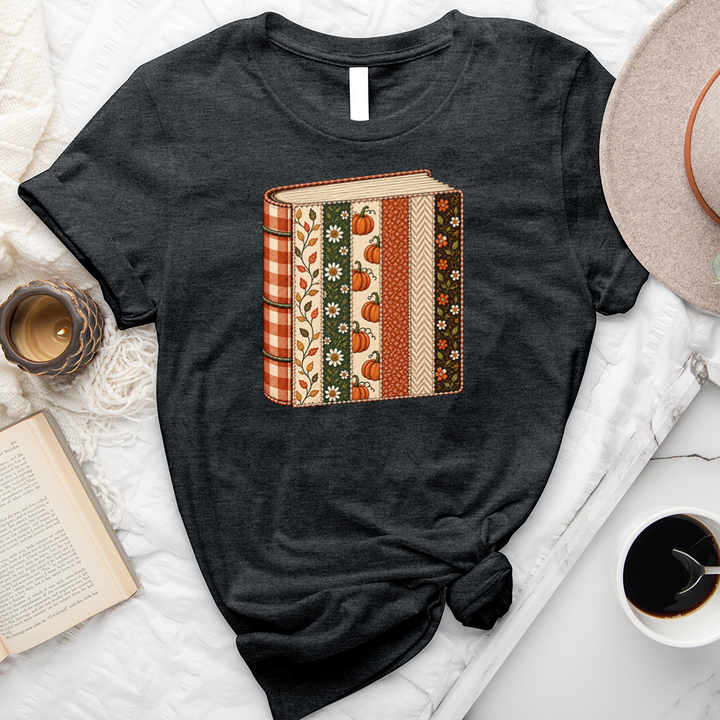 patckwork book unisex tee