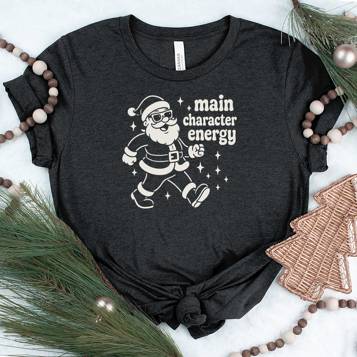 santa main character energy unisex tee