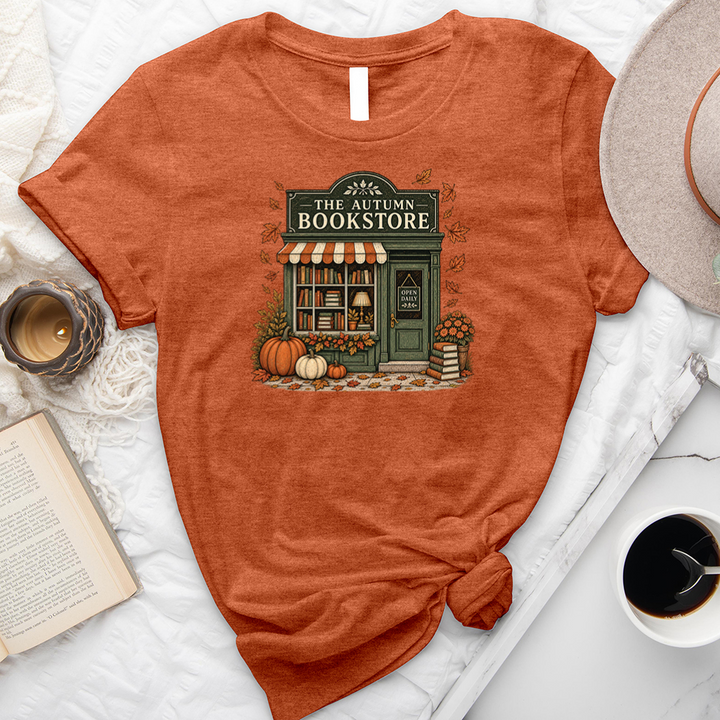 the autumn bookstore unisex tee